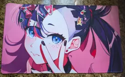 Pink Marnie TCG Playmat - CCG Marnie Playmat NEW 24x14 - Marnie Pokemon TCG Mat - Image 1
