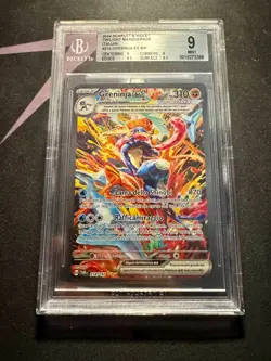 Pokemon 2024 Greninja ex SIR #214 Twilight Masquerade BGS 9 Italian - Image 1