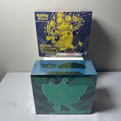 Pokemon Lot of 2 Items - 1X Twilight Masquerade & 1X Surging Sparks ETB - New - Image 1