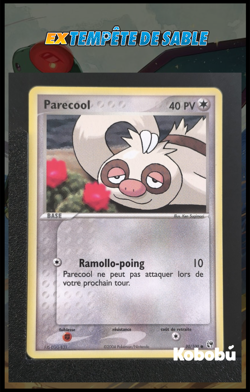 Carte Pokemon Parecool 80/100 Ex Tempete De Sable TDS Bloc EX FR 2 - Image 1