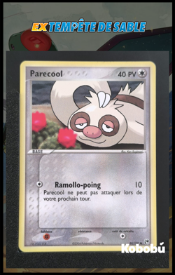 Carte Pokemon Parecool 80/100 Ex Tempete De Sable TDS Bloc EX FR 1 - Image 1
