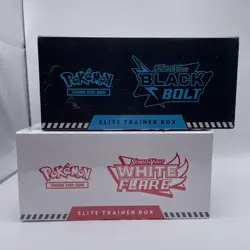 Pokemon Black Bolt & White Flare Elite Trainer Box Factory Sealed 2 Pack ETB #8 - Image 5
