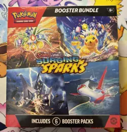 Pokemon x1 Surging Sparks Booster Bundle Box Factory Sealed! 6 Packs! - Image 1