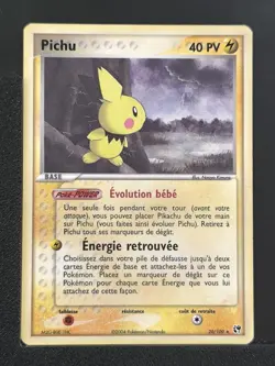 Carte Pokemon Pichu 20/100 RARE Ex Tempete De Sable TDS Bloc EX FR - Image 2