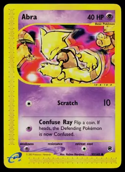 ABRA 93/165 COMMON EXPEDITION BASE SET POKEMON NM - Image 1