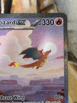 Charizard ex 199/165 Pokemon 151 SIR Full Art English Holo “No Neck Zard” - NM🔥 - Image 2