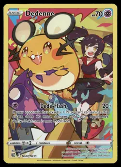 Dedenne TG07/TG30 Holo Brilliant Stars Trainer Gallery Pokemon NM/M - Image 1