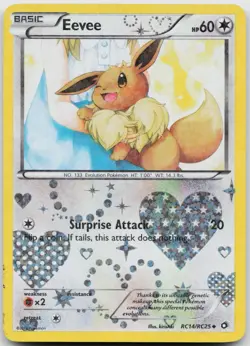 Eevee RC14/RC25 Holo Legendary Treasures: Radiant Collection Pokemon Holo MP - Image 1