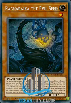 Yugioh Ragnaraika The Evil Seed LEDE-EN013 Secret Rare 1st Edition - Image 5