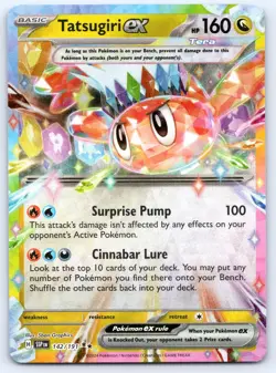 Tatsugiri ex 142/191 Surging Sparks Holo Pokemon NM - Image 1