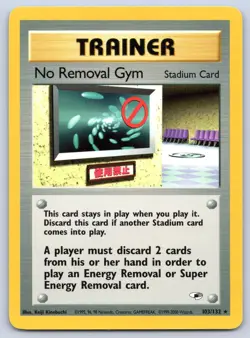 No Removal Gym 103/132 Gym Heroes Pokemon NM - Image 1