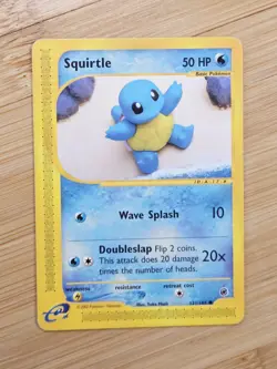 Squirtle 131/165 Expedition Base Set Non Holo E-reader WoTC Pokemon 2002 LP - Image 1