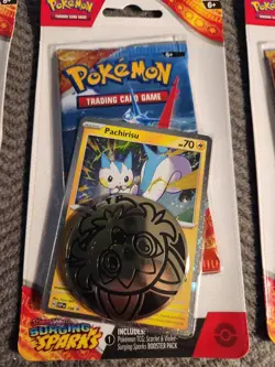 5 Pokemon TCG Scarlet & Violet Surging Sparks Single Blister Pachirisu Sealed - Image 3