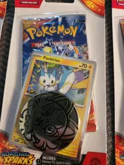 5 Pokemon TCG Scarlet & Violet Surging Sparks Single Blister Pachirisu Sealed - Image 5