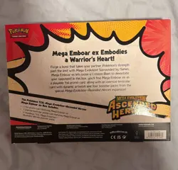 Pokemon TCG Mega Emboar ex Box Mega Evolution: Ascended Heroes Promo Age 6+ 2025 - Image 2