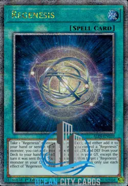 Yugioh ALIN-EN059 Regenesis Quarter Century Secret Rare 1st Edition - Image 3