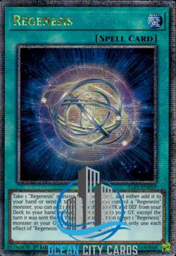 Yugioh ALIN-EN059 Regenesis Quarter Century Secret Rare 1st Edition - Image 5