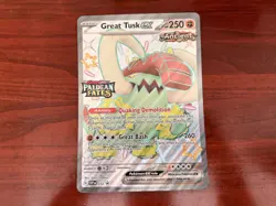 JUMBO Pokemon Great Tusk ex SVP 072 Black Star Promo Paldean Fates Stamped NM - Image 1