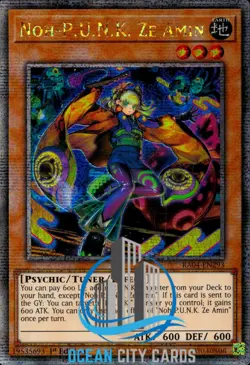 Yugioh Noh-P.U.N.K. Ze Amin RA04-EN293 Quarter Century Secret 1st ed - Image 1