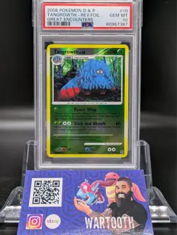 Tangrowth 10/106 Great Encounters REVERSE FOIL Pokemon Psa 10 - Image 1