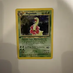 Pokemon TCG Meganium Holo 11/111 Neo Genesis 1st Edition NM - Image 1