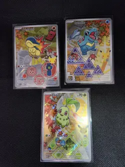 Pokemon First Partner Illustration Collection Series 2 JOHTO GEN 2 SET - Image 1