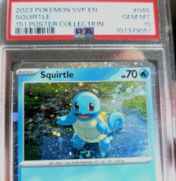 *SWIRL* 2023 POKEMON SVP EN-SV BSP #048 SQUIRTLE 151 POSTER COLLECTION PSA 10 - Image 3