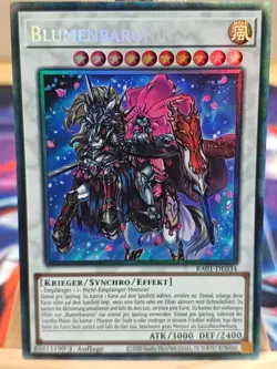 Blumenbaronin RA01-DE034 Collectors Rare Deutsch NM YUGIOH - Image 1