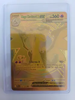 2025 POKEMON PFL EN-PHANTASMAL FLAMES MEGA HYPER RARE MEGA CHARIZARD X EX PSA 9 - Image 2