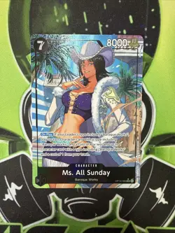 Op14-084 SR Alternative Art Ms. All Sunday One Piece TCG CCG NM - Image 1