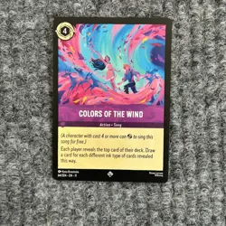 Disney Lorcana Winterspell Colors of the Wind 64/204 Super Rare NM - Image 1