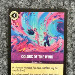 Disney Lorcana Winterspell Colors of the Wind 64/204 Super Rare NM - Image 3