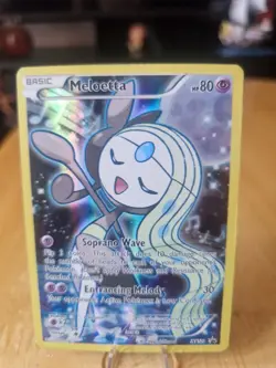 .Meloetta XY120 Full Art Holo Promo - Pokemon TCG XY - LP / Good - Image 1