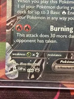 Pokemon TCG Charizard EX 196 SV Scarlet & Violet Star Promo Holo Card - Image 5