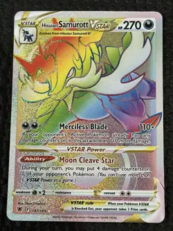 Pokemon 8 NM Card Lot Rainbow, VMAX, and Trainer Cards vstar rillaboom shaymin - Image 2