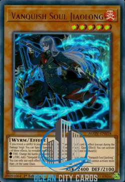 Yugioh AGOV-EN018 Vanquish Soul Jiaolong Ultra Rare 1st Edition - Image 3