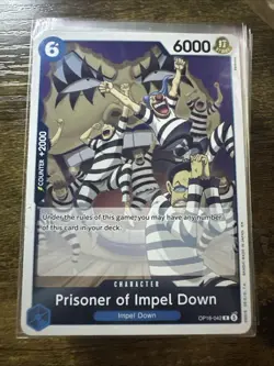 Prisoner of Impel Down OP16-042 R, The Time of Battle, One Piece Card Game, Foil - Image 1
