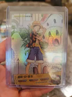 Monkey D Luffy One Piece Trading Card #OP-DR-FM01-067 Holo Foil - Image 1