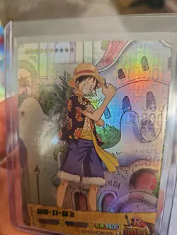 Monkey D Luffy One Piece Trading Card #OP-DR-FM01-067 Holo Foil - Image 3