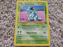Nidoqueen Pokemon Card TCG 1999 Rare Unlimited Jungle Vintage 23/64 Sleeve NM - Image 1