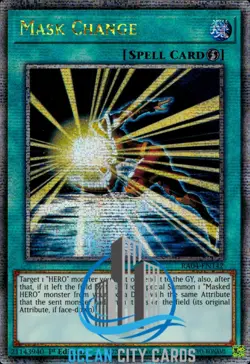 Yugioh Mask Change 1st Ed Quarter Century RA04-EN142 - Image 1