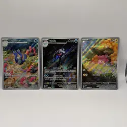 2024 Pokemon Paldean Fates Illustration Rare Full Art Holo 3-Card Lot - Image 1