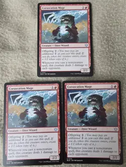Coruscation Mage #131 - Bloomburrow - MTG - Three card lot. - Image 1