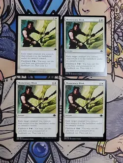 4x Momentary Blink (1 is Retro) - NM/M Dominaria Remastered DMR MTG Magic - Image 1