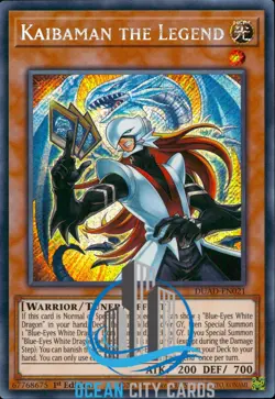 Yugioh Kaibaman the Legend DUAD-EN021 Secret Rare Near Mint 1st Edition - Image 3