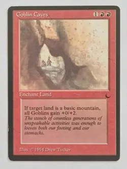 Magic MTG - Goblin Caves - The Dark - LP - Image 1