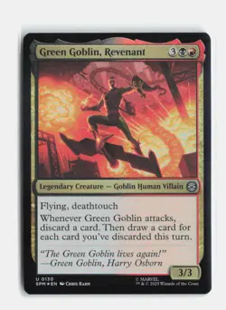 Green Goblin, Revenant 130 Foil Marvel's Spider-Man MTG NM - Image 1