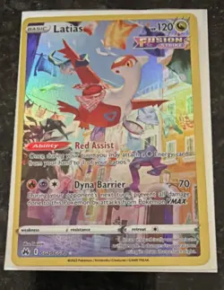 Pokemon TCG Latias Crown Zenith Galarian Gallery GG20/GG70 Holo UR HP 120 NM+ - Image 2