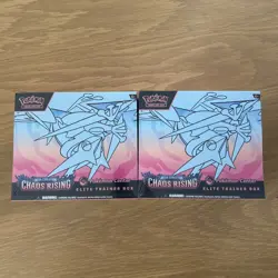 Chaos Rising Pokemon Center ETB Elite Trainer Box Pokemon TCG New/Sealed x2 - Image 1