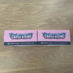 Chaos Rising Pokemon Center ETB Elite Trainer Box Pokemon TCG New/Sealed x2 - Image 3
